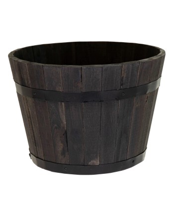 BARRIL ACACIA NEGRO D37X26 CM