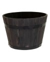 BARRIL ACACIA NEGRO D37X26 CM