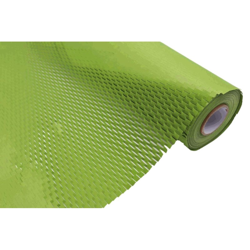 PAPEL ENVOLVER CALADO VERDE MUSGO 0.50X46 MT