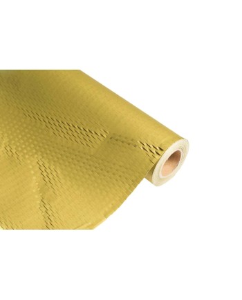 PAPEL ENVOLVER CALADO DORADO 0.50X23 MT