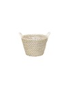 CESTA BANJUL BLANCA D39X27 CM