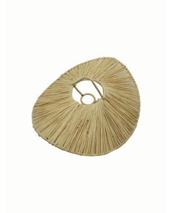 LÁMPARA RAFIA ONDULADA D60 CM