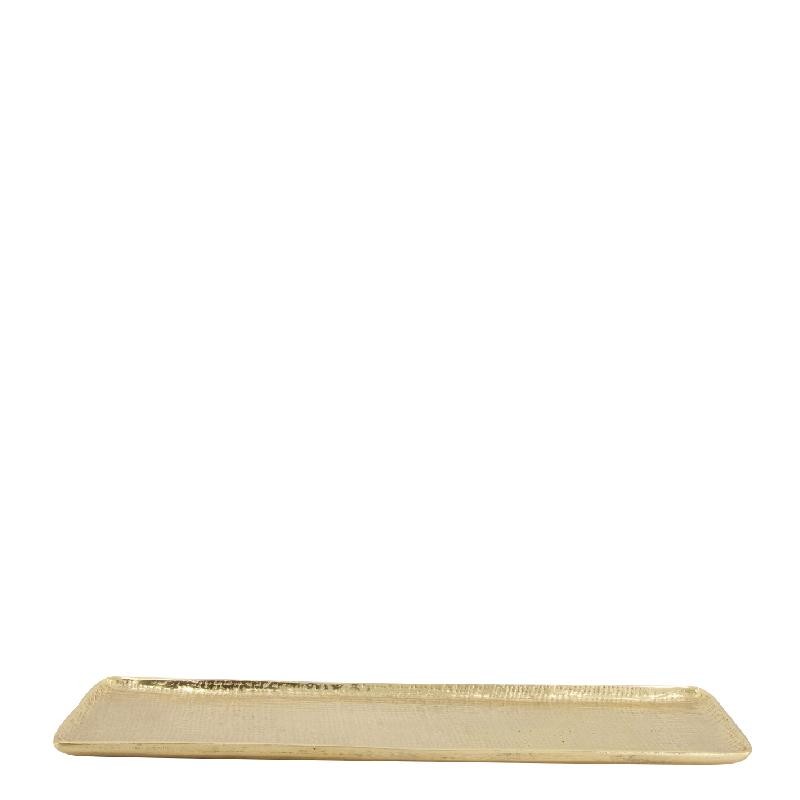 BANDEJA METAL DORADO 48X15X1.75 CM
