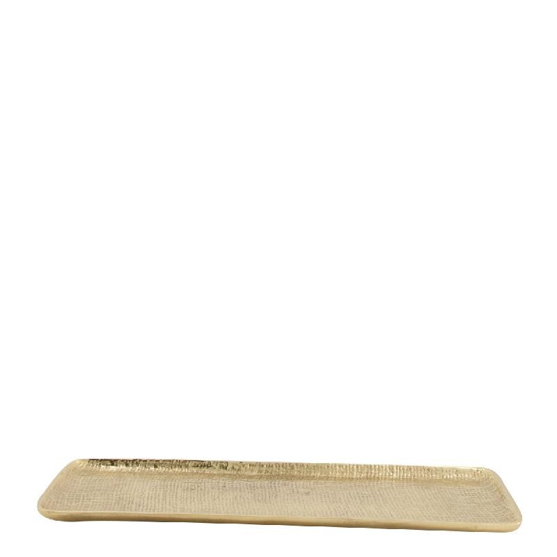 BANDEJA METAL DORADO 38.5X13.5X1.75 CM