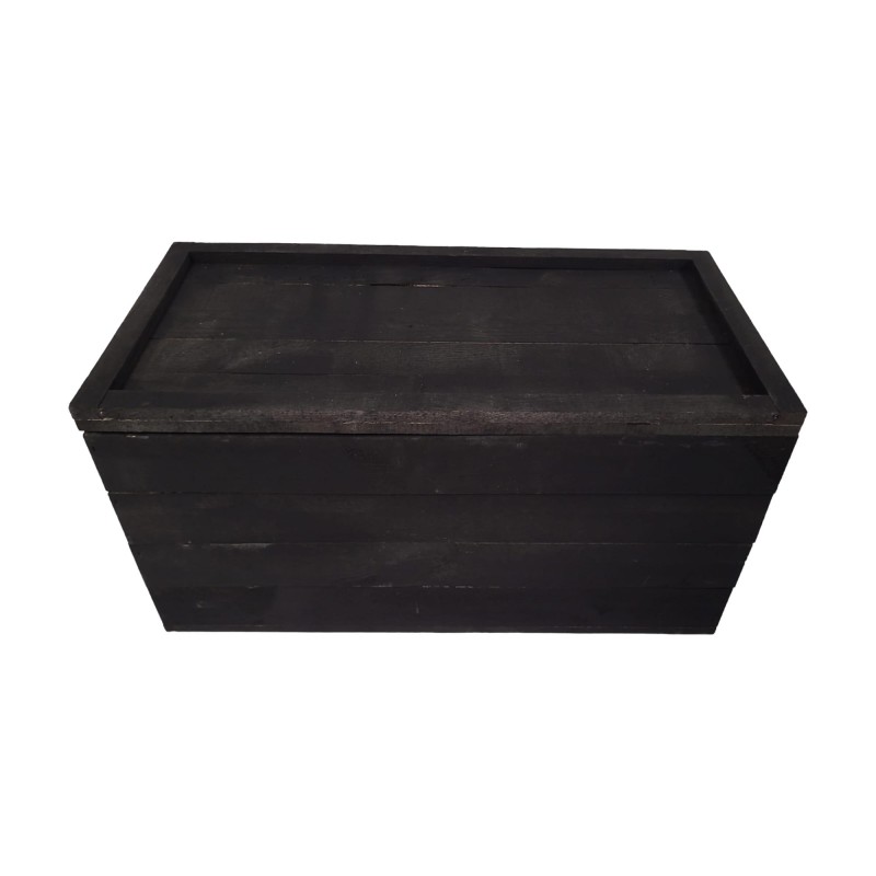 BAÚL MADERA PINO PINTADO 60X30X30 CM