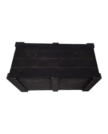 BAÚL MADERA PINO PINTADO 70X35X35 CM