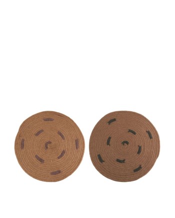 SALVAMANTEL YUTE SURTIDOS D38 CM