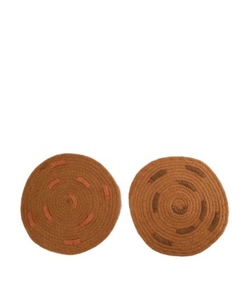 SALVAMANTEL YUTE SURTIDOS D28 CM