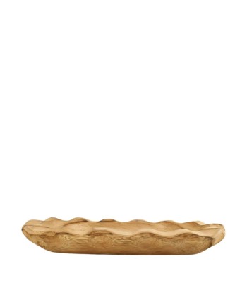 BANDEJA MADERA PAULOWNIA OVAL 38x18x5cm