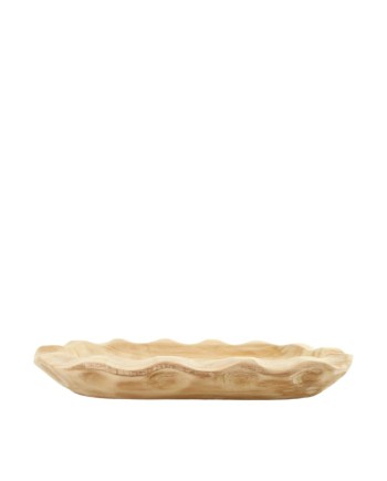 BANDEJA MADERA PAULOWNIA OVAL 38x18x5cm