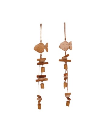 GUIRNALDA PEZ MADERA MANGO 70x12x2cm 1 PZ