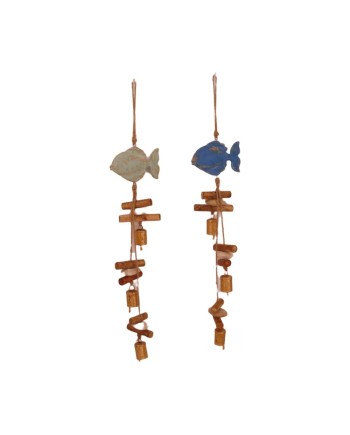 GUIRNALDA PEZ  MADERA MANGO 70x12x2cm 1 PZ