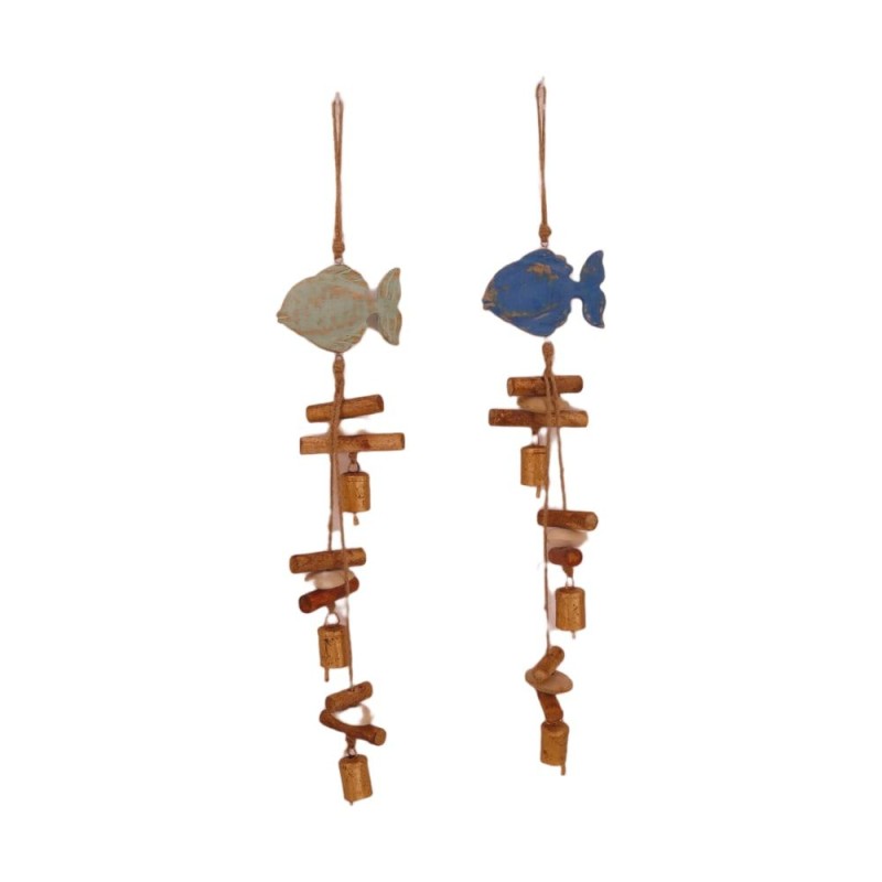 GUIRNALDA PEZ  MADERA MANGO 70x12x2cm 1 PZ