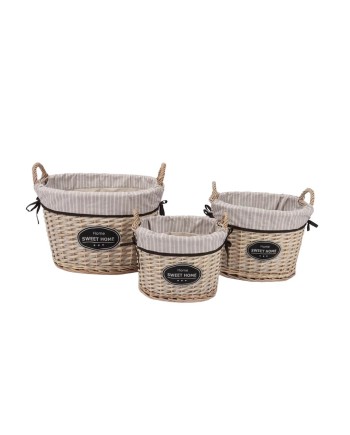 CUEVANO MIMBRE FORRADO 45X32X30 CM