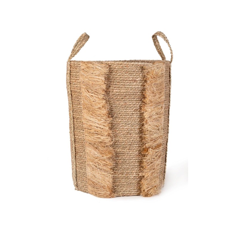CESTA SEAGRASS FLECOS RAFIA D35X44 CM