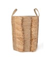 CESTA SEAGRASS FLECOS RAFIA D35X44 CM