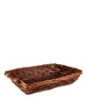 BANDEJA MIMBRE RECT MARRÓN 50X33X12 CM