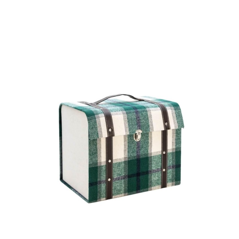 MALETÍN CARTÓN VERDE 40X30X25 CM