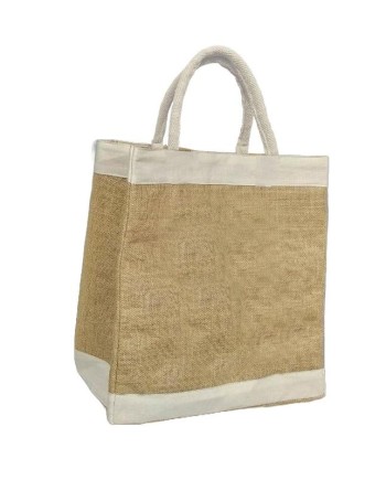 BOLSA YUTE ASAS BOLSILLOS 35X20X35 CM