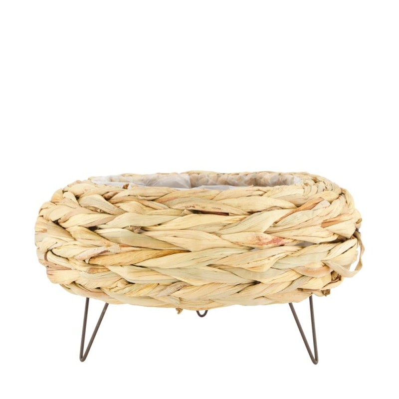 MACETERO JACINTO DE AGUA PIES METAL 31X31X17 CM