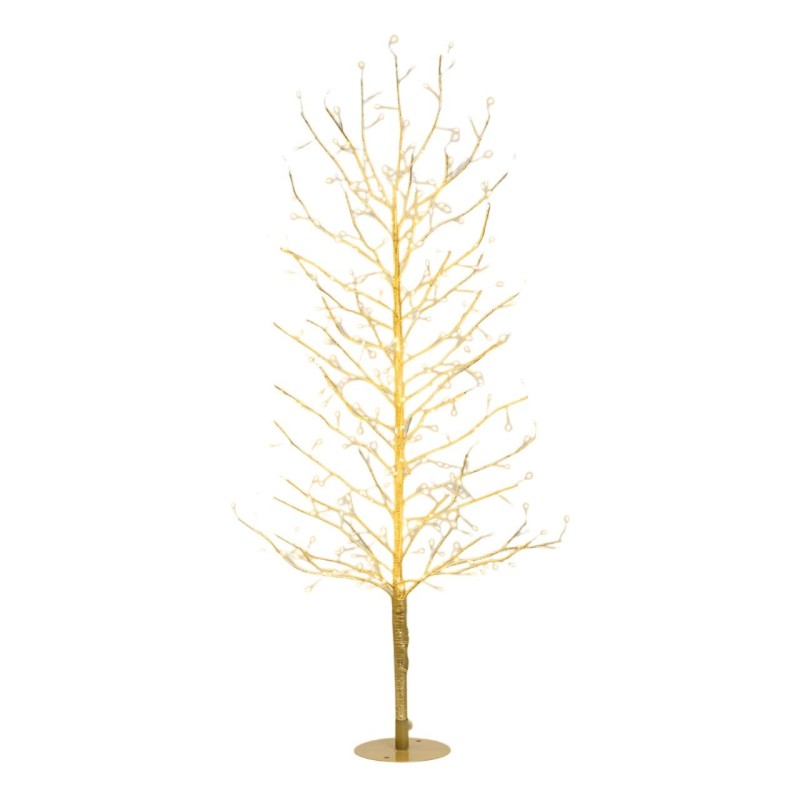 ARBOL DE NAVIDAD CON LUZ TILO CHAMPAGNE 120 CM