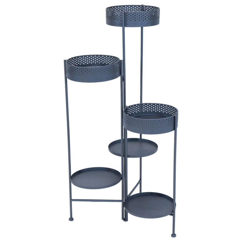 EXPOSITOR MACETEROS METAL GRIS D40X96 CM