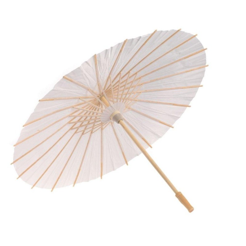 SOMBRILLA PAPEL BLANCA 42 CM