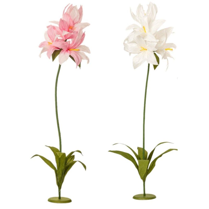 FLOR PAPEL CON PIE D40X173 CM SURTIDAS