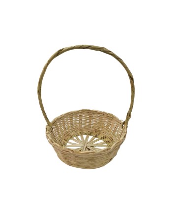 CESTA CAÑA FLORES D30X11/37 CM