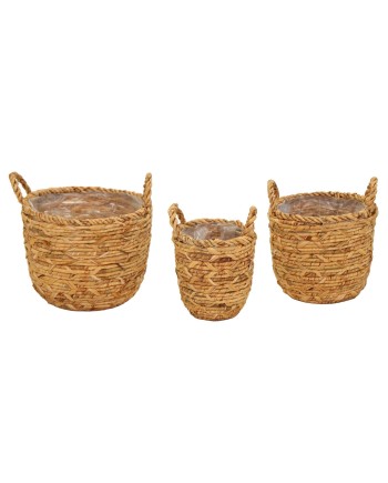 CESTA JACINTO REDONDA ASAS D18X20 CM