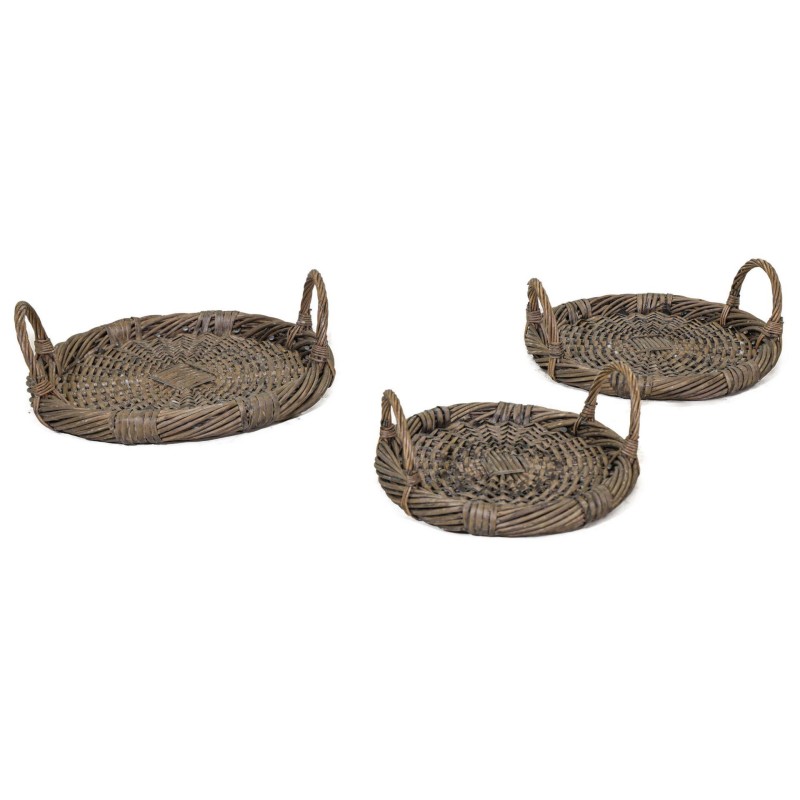 BANDEJA RATTAN REDONDA ASAS D40X4 CM