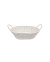 CESTA CUERDA OVAL BLANCA 30X22X13 CM