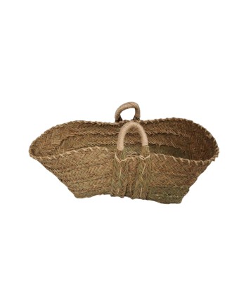 LEÑERO ESPARTO REFORZADO ASAS PITA 65X45X25 CM