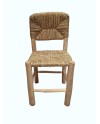 SILLA MADERA RESPALDO CUERDA 40X40X45/85 CM