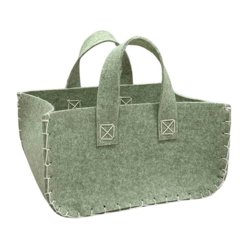 BOLSA FIELTRO VERDE 38X28X20 CM