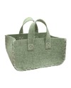 BOLSA FIELTRO VERDE 38X28X20 CM