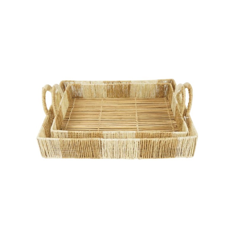 BANDEJA CUERDA BICOLOR 35X25X6 CM