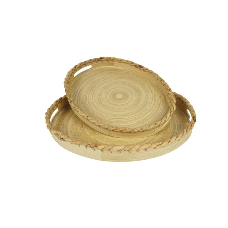 BANDEJA BAMBÚ OVAL 43X33X5 CM