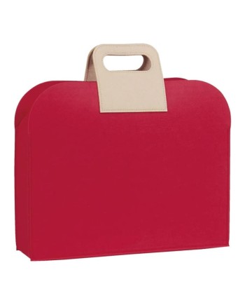 BOLSA FIELTRO ROJA 36X10X37 CM