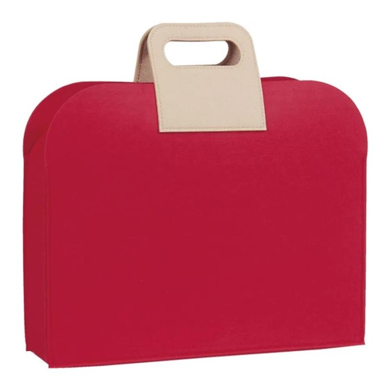BOLSA FIELTRO ROJA 36X10X37 CM
