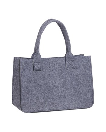 BOLSA FIELTRO GRIS ASAS 30X13X20 CM