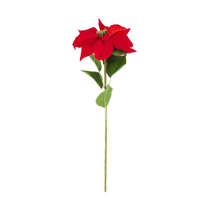 FLOR PONSETIA ARTIFICIAL D20X78 CM