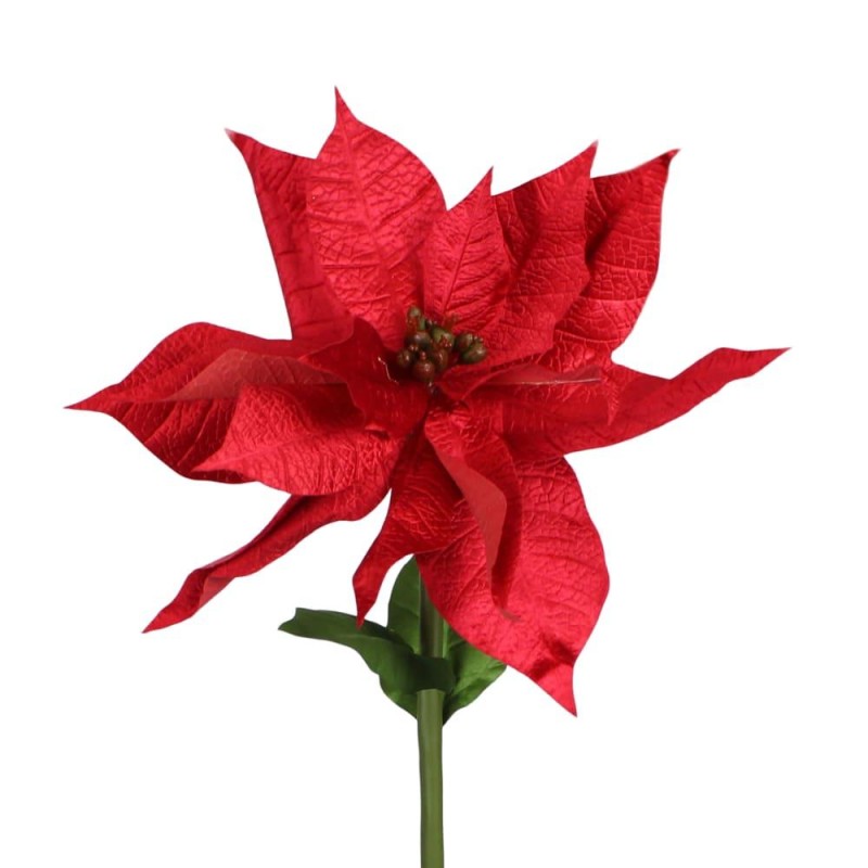 FLOR PONSETIA ARTIFICIAL 38X38X100 CM