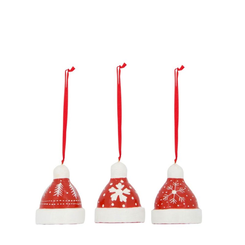 GORRO PAPEL MACHE ROJO 5X5X8 CM 1 PZ