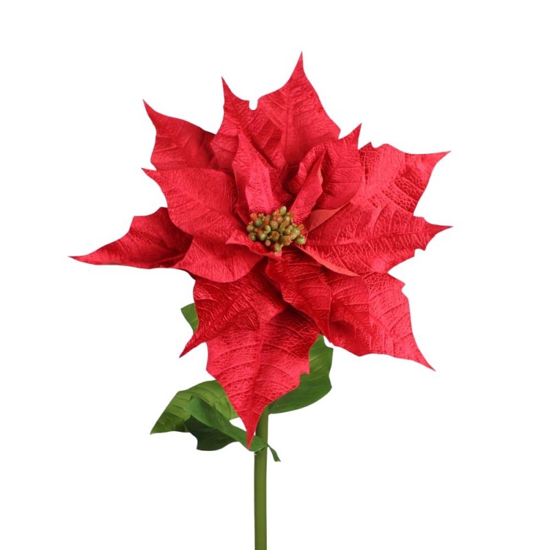 FLOR PONSETIA ARTIFICIAL 55X55X135 CM