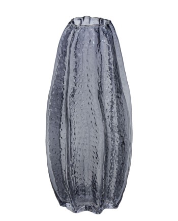 JARRÓN CRISTAL GRIS D16X34.5 CM