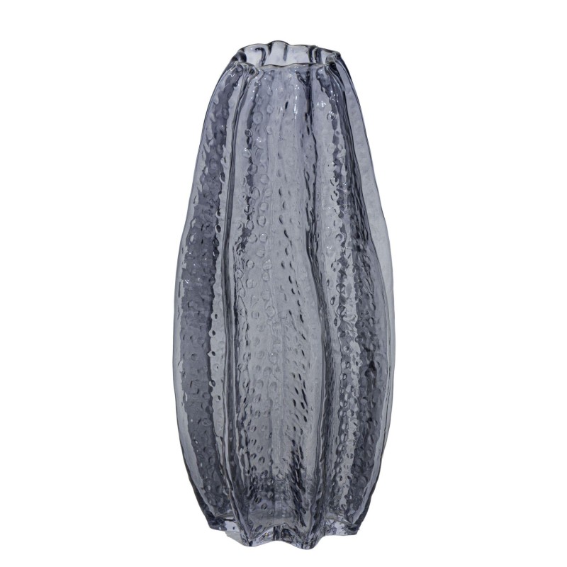 JARRÓN CRISTAL GRIS D16X34.5 CM
