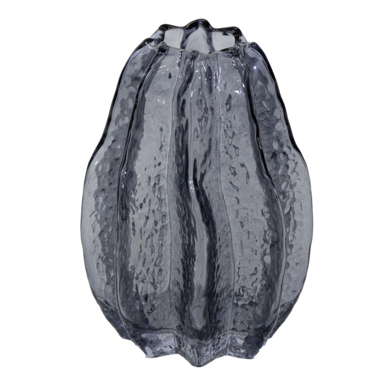 JARRÓN CRISTAL GRIS D14X20.5 CM