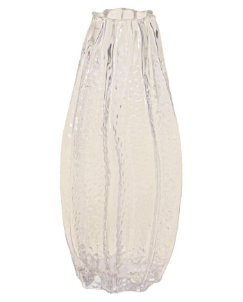 JARRÓN CRISTAL TRANSPARENTE D16X34.5 CM