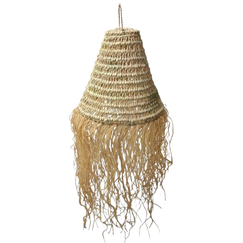 LAMPARA PALMITO FELCOS RAFIA D40X40 CM